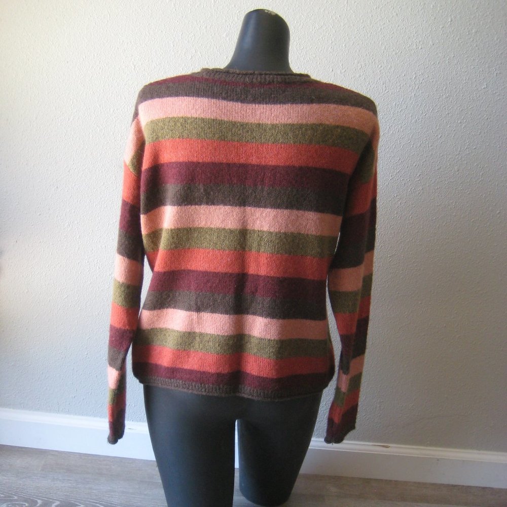 Madewell Chelsea Pocket Pullover Sweater in Multi-Stripe Size S - Picture 3 of 11
